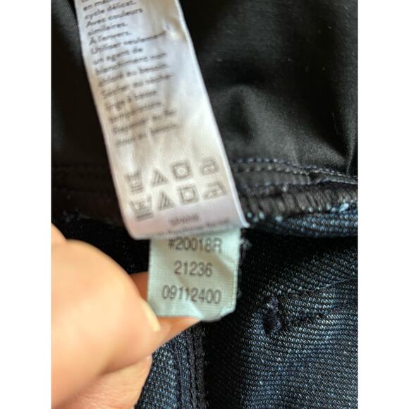 Spanx Jeanish Skinny Ankle Dark Wash Large Slimming Pull On Casual Comfort - Picture 8 of 9